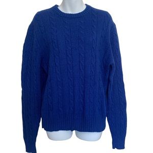 Centura Vintage Pure Wool Cable Knit Sweater Size Medium